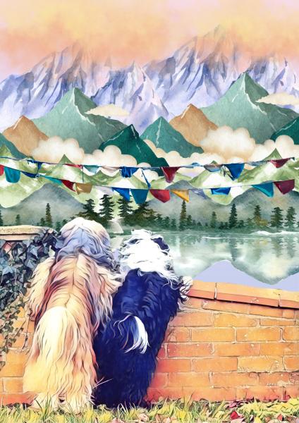 Art Print – „Tibet Terrier – Echo des Ursprungs“